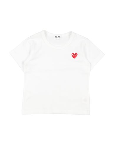 Comme Des Garçons Play Toddler Boy T-shirt White Size 6 Cotton In White