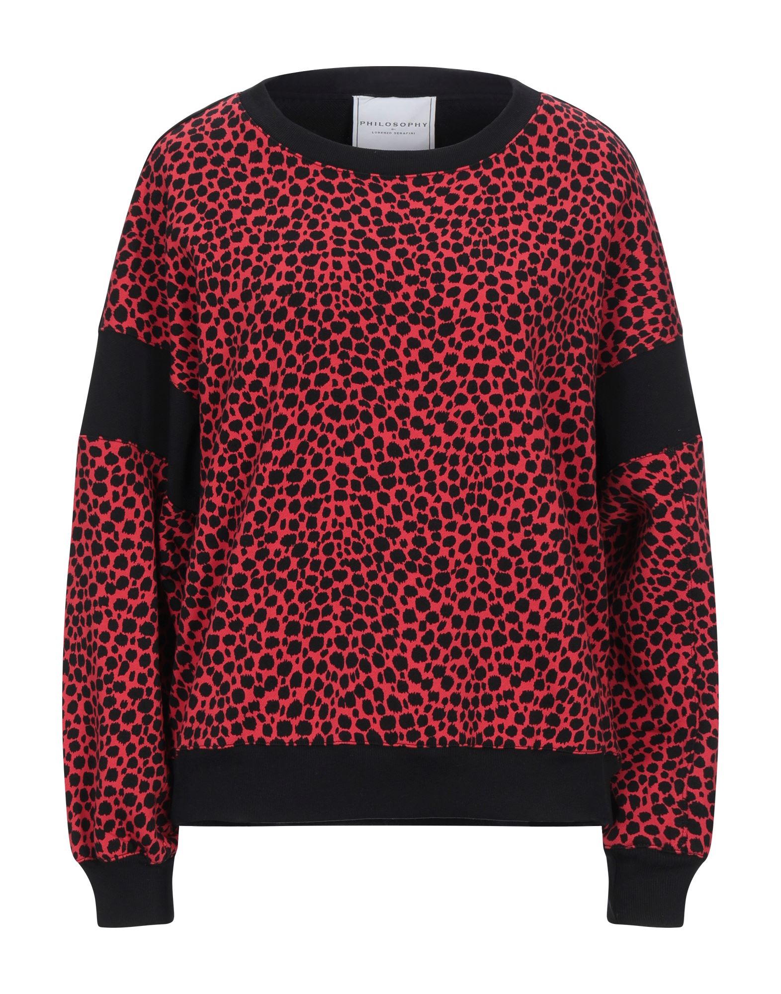 Shop Philosophy Di Lorenzo Serafini Woman Sweatshirt Red Size M Cotton