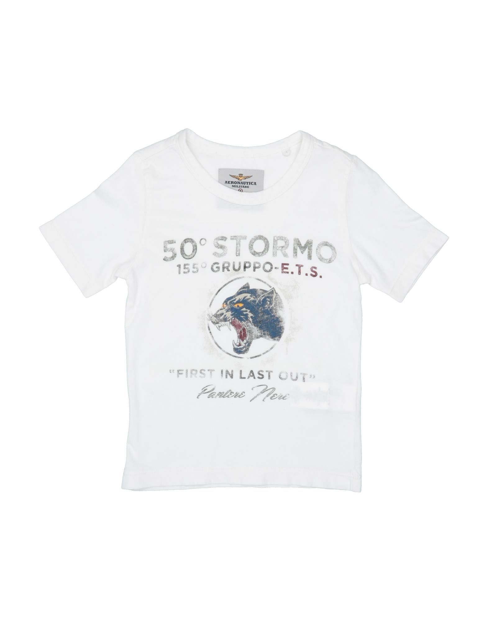 Aeronautica Militare Kids' T-shirts In White