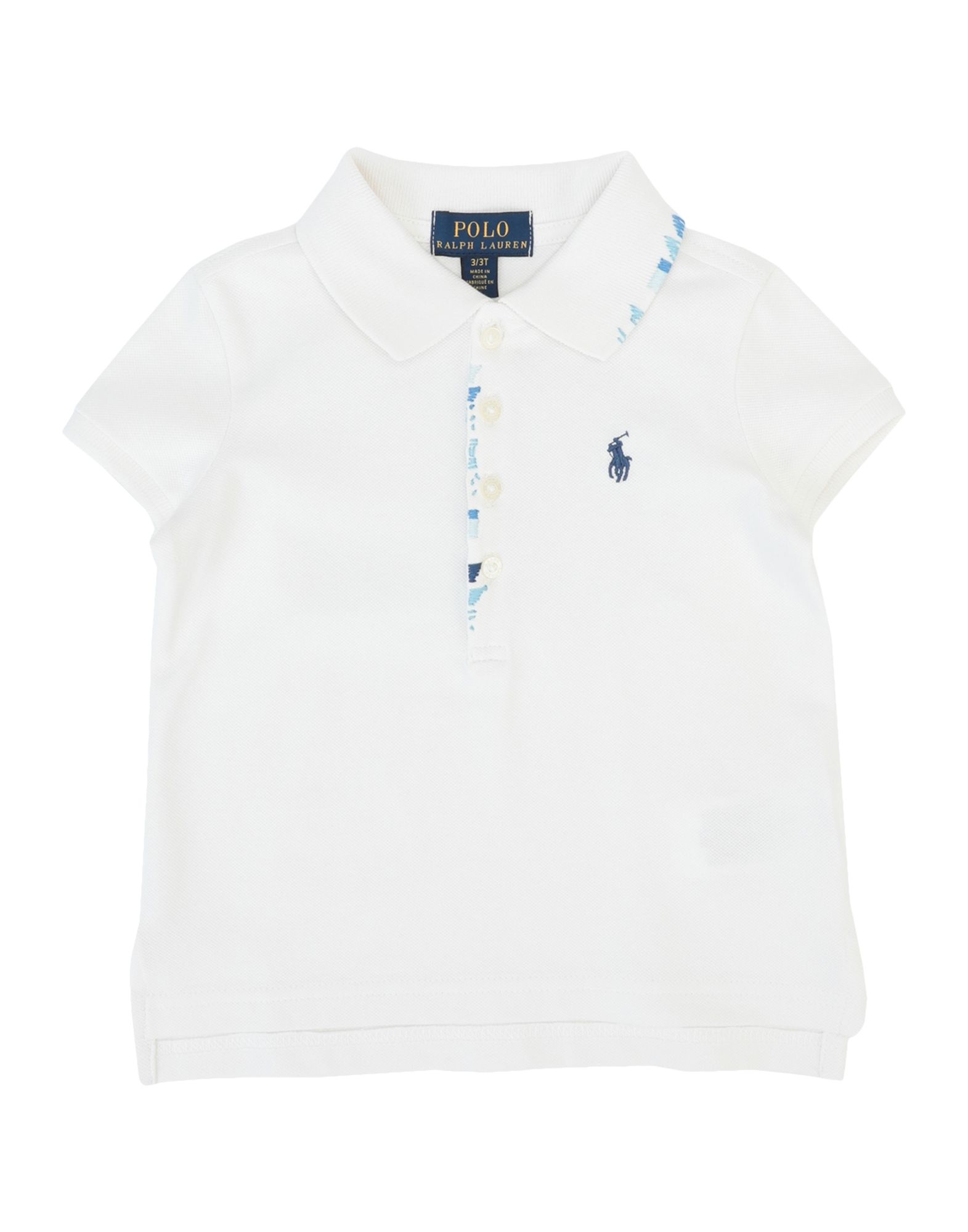 ＜YOOX＞ RALPH LAUREN ガールズ 3-8 歳 ポロシャツ ホワイト 3 コットン 98% / ポリウレタン 2%画像