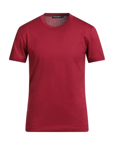Dolce & Gabbana Man T-shirt Brick Size 36 Cotton In Red