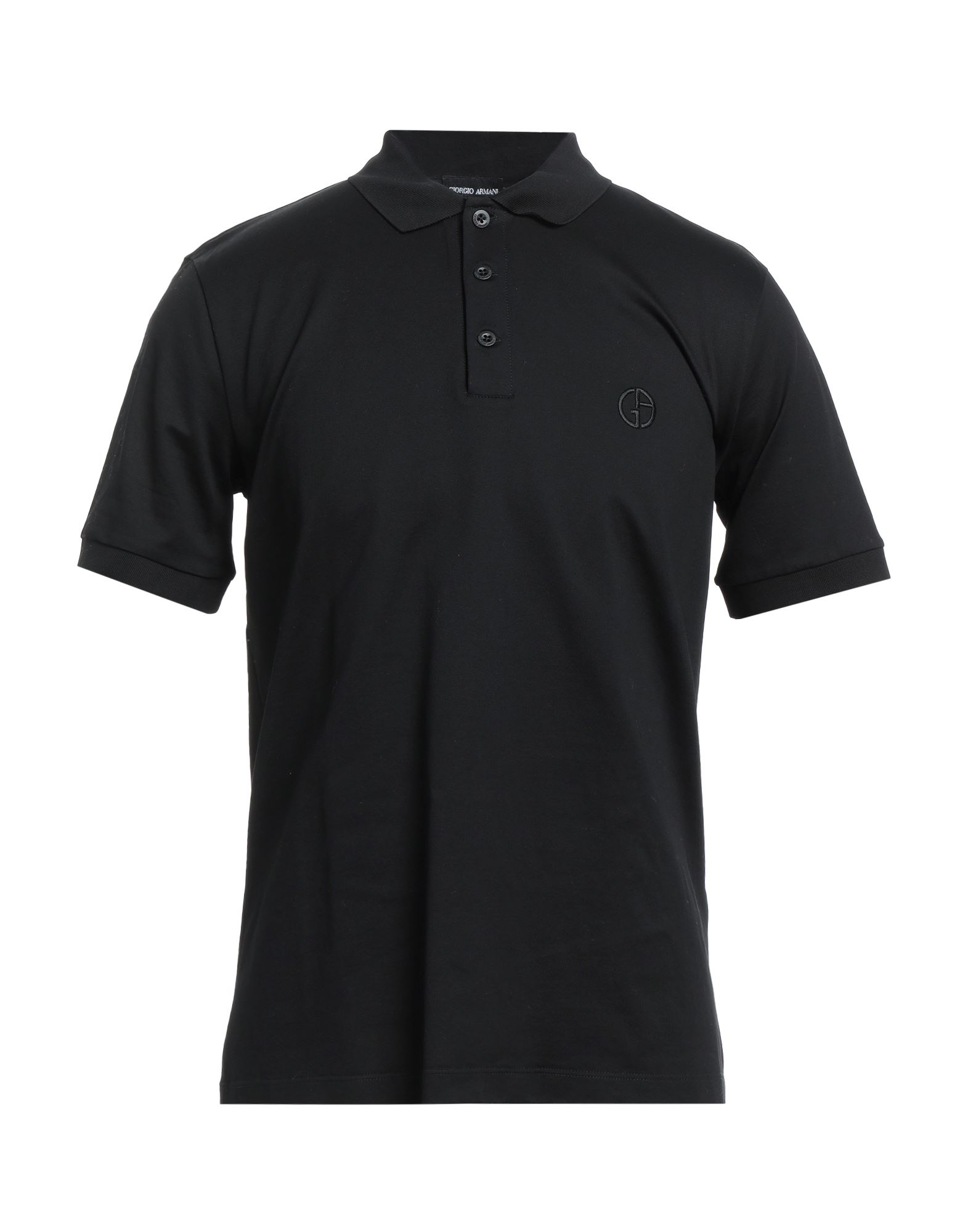 Giorgio Armani Polo Shirts In Black