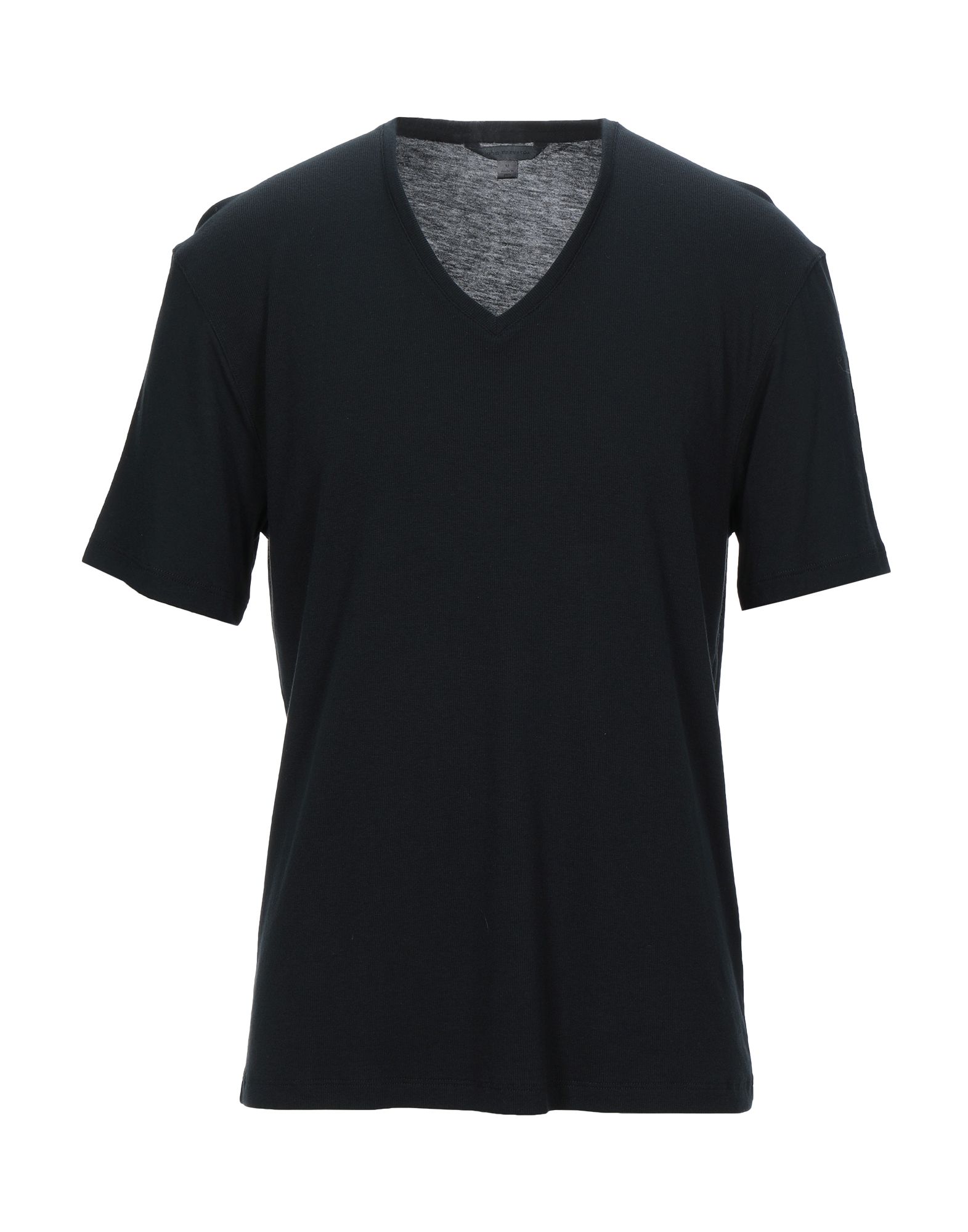 《セール開催中》JOHN VARVATOS メンズ T シャツ ブラック XS ピマコットン 58% / レーヨン 42% / ポリウレタン