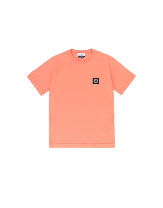 STONE ISLAND JUNIOR 20147 Short sleeve t-shirt Man Lobster Red