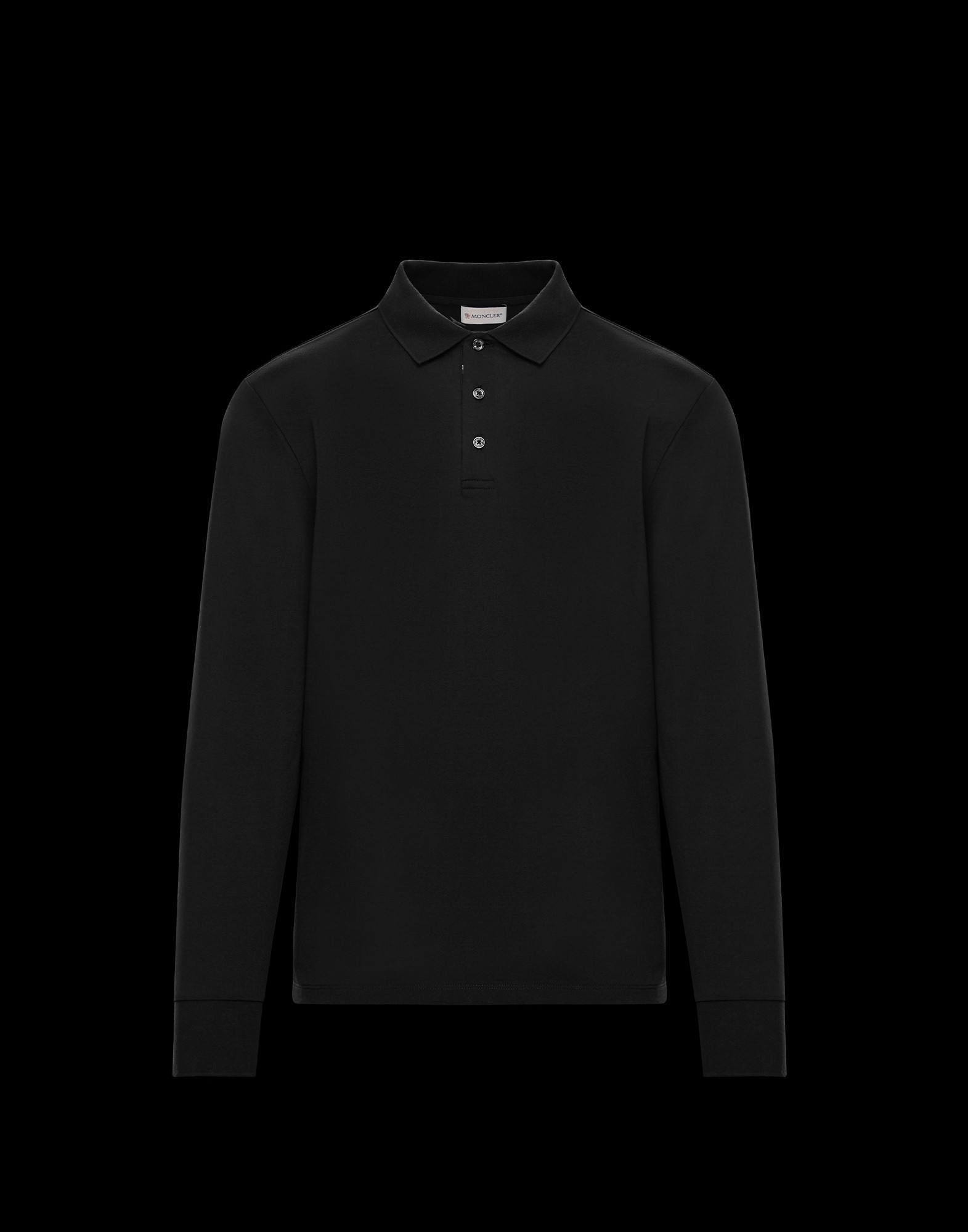 moncler long sleeve polo white
