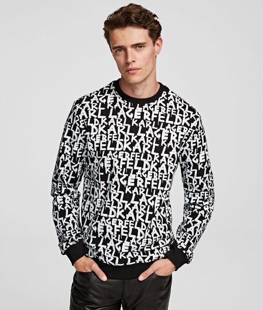 Image of GRAFFITI-PRINT SWEATSHIRT