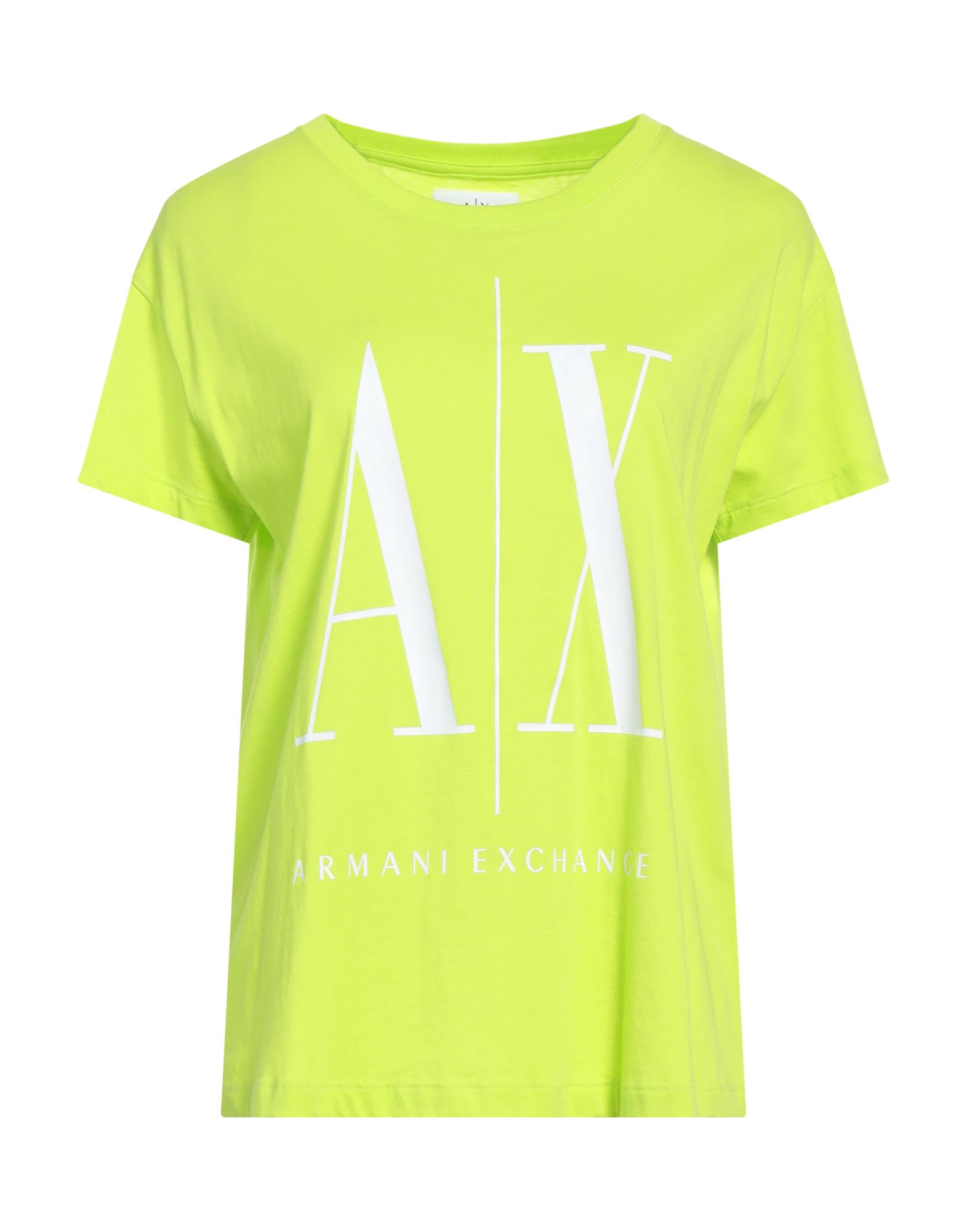 Armani Exchange T-shirts In Acid Green