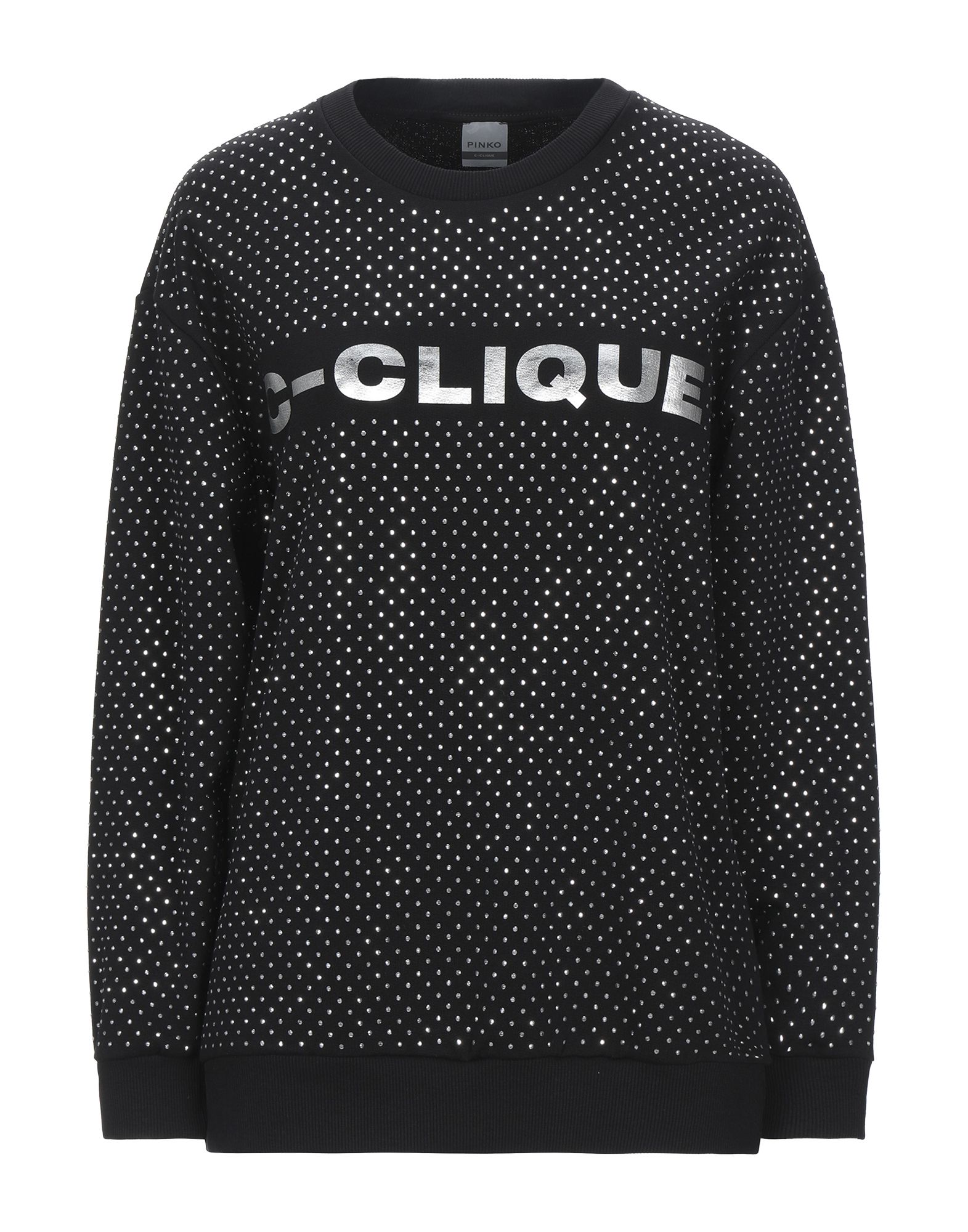 《セール開催中》C-CLIQUE レディース スウェットシャツ ブラック XS コットン 100% / ポリウレタン / 金属