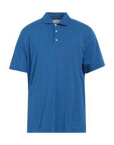 Drumohr Man Polo Shirt Midnight Blue Size Xxl Cotton