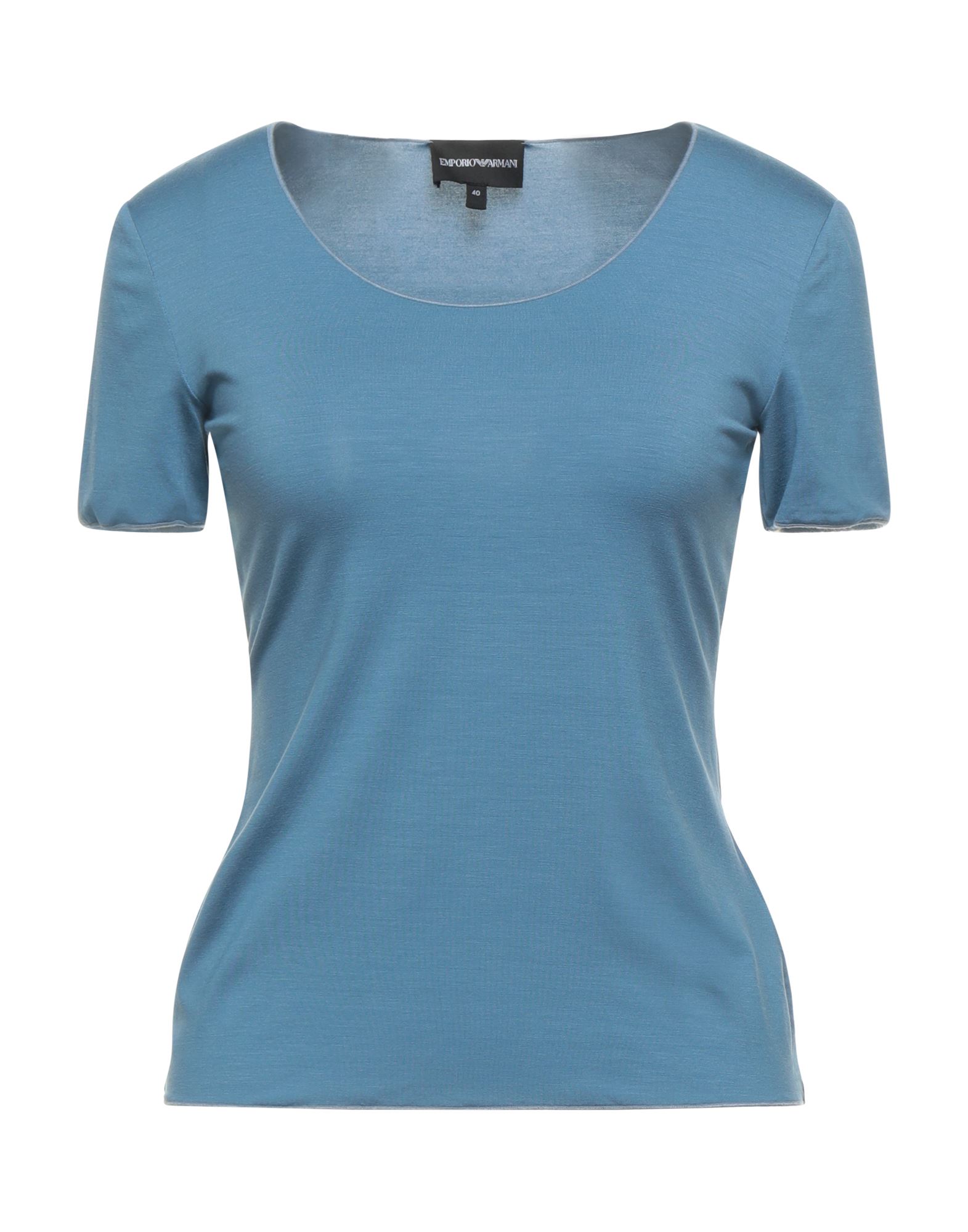 Emporio Armani T-shirts In Pastel Blue