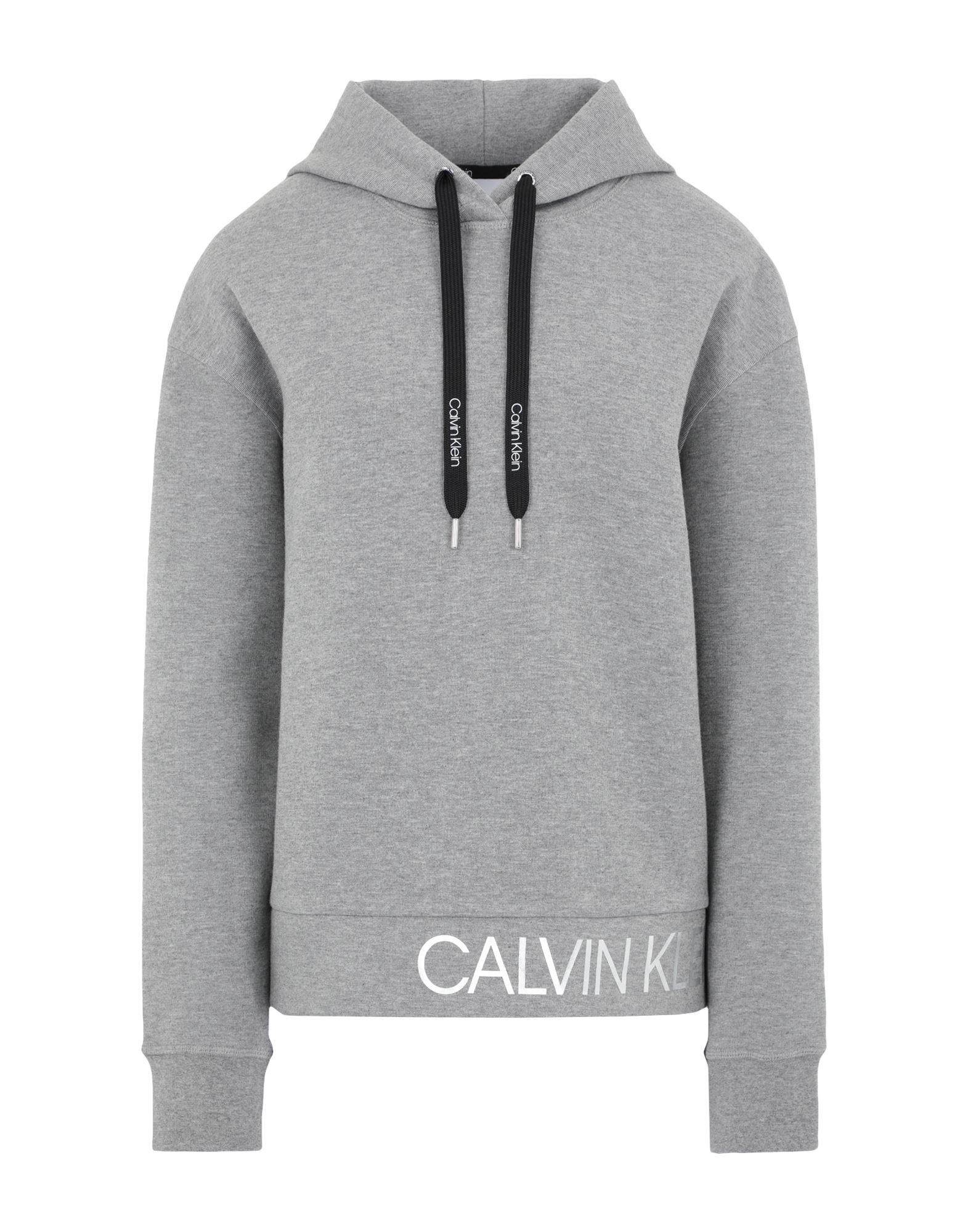 《セール開催中》CALVIN KLEIN レディース スウェットシャツ グレー XXS コットン 64% / ポリエステル 36%