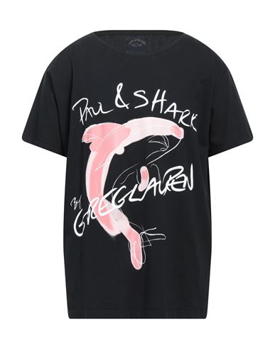 Paul & Shark Man T-shirt Black Size M Cotton