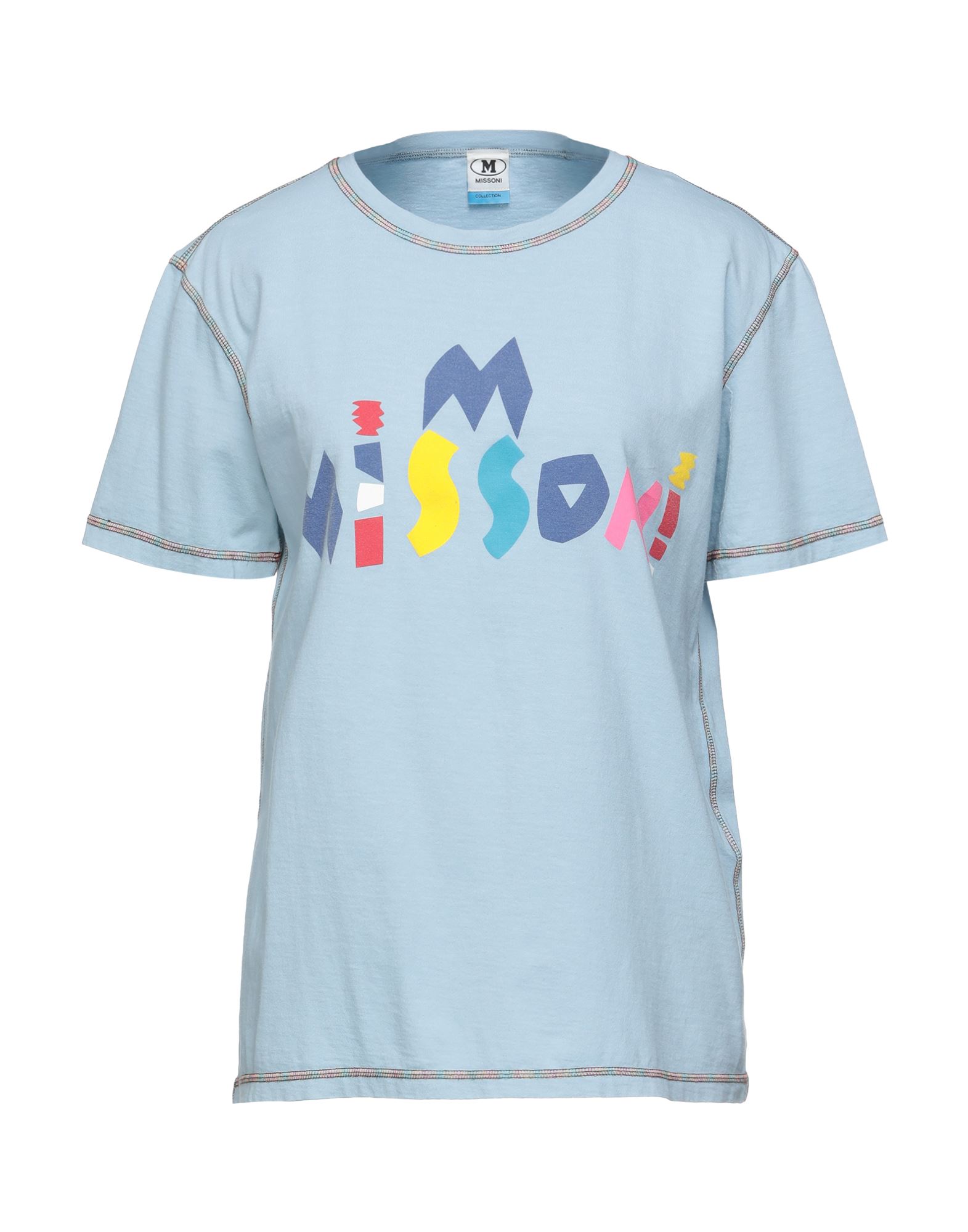 M Missoni T-shirts In Sky Blue