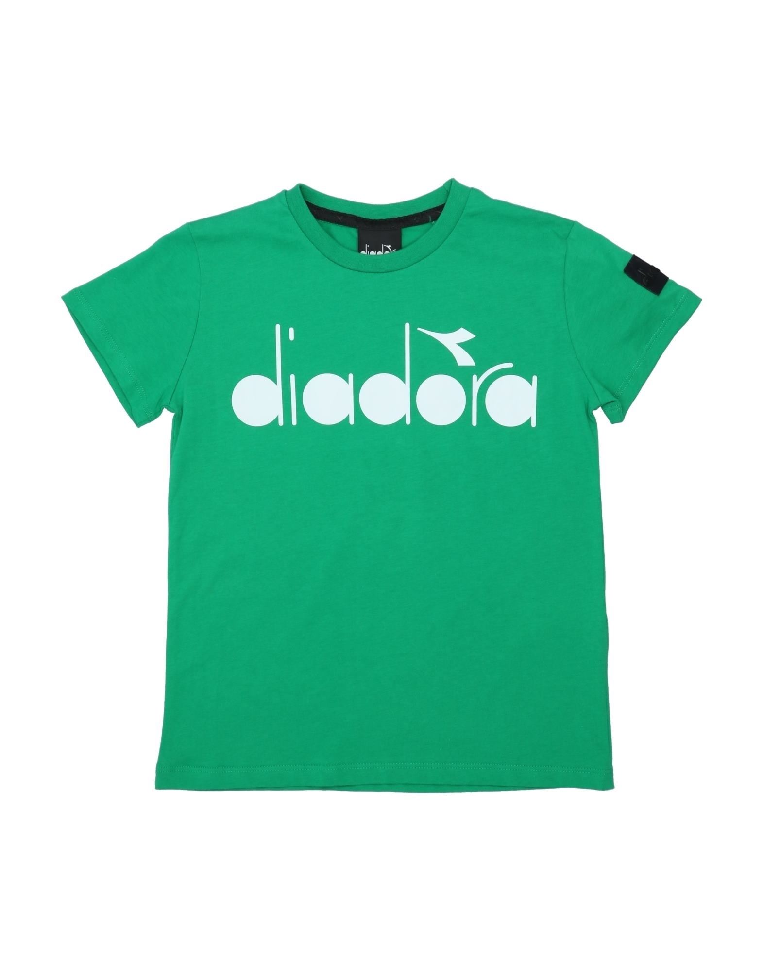 Diadora Kids' T-shirts In Green