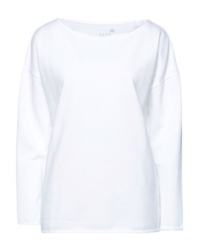 Juvia Woman Sweatshirt White Size M Cotton, Polyester