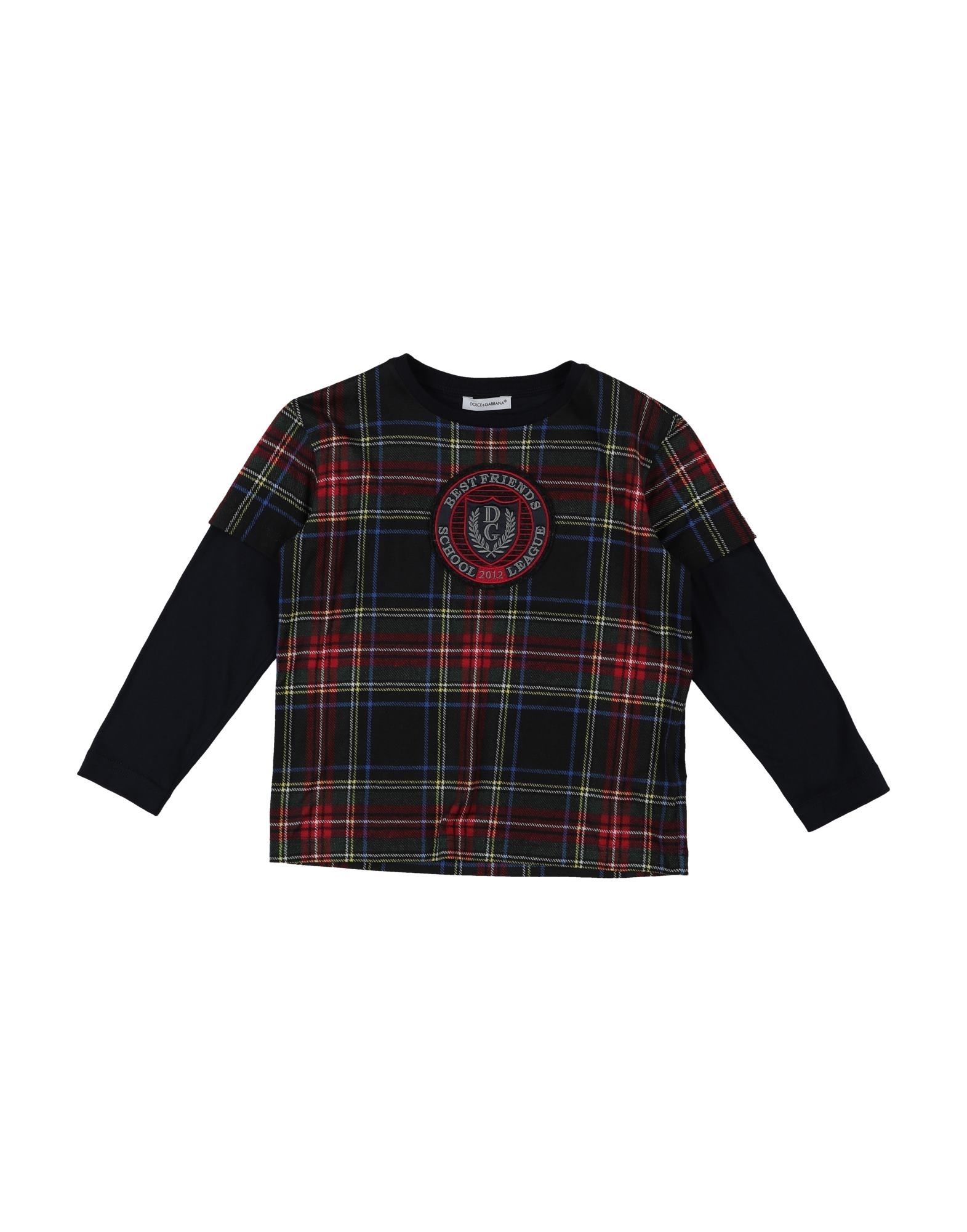 Shop Dolce & Gabbana Toddler Boy T-shirt Midnight Blue Size 6 Cotton, Wool, Viscose