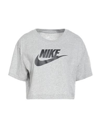 Nike Woman T-shirt Grey Size L Cotton