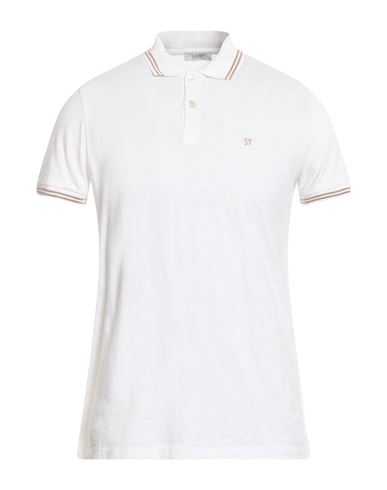 Seventy Sergio Tegon Man Polo Shirt White Size M Cotton