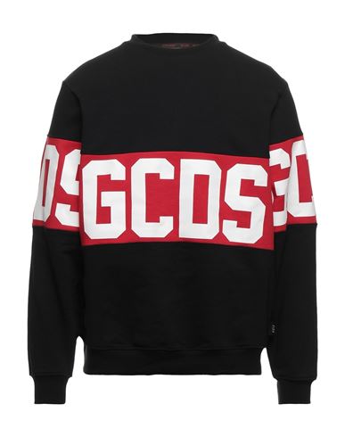 Gcds Man Sweatshirt Black Size S Cotton