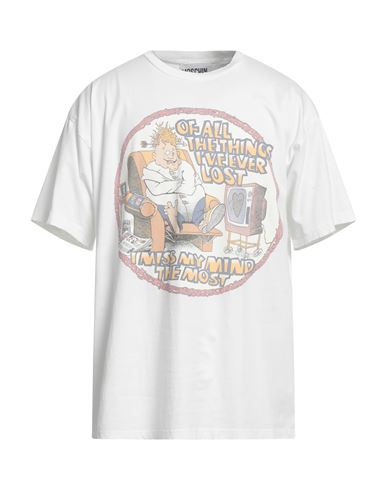 Shop Moschino Man T-shirt White Size Xl Cotton