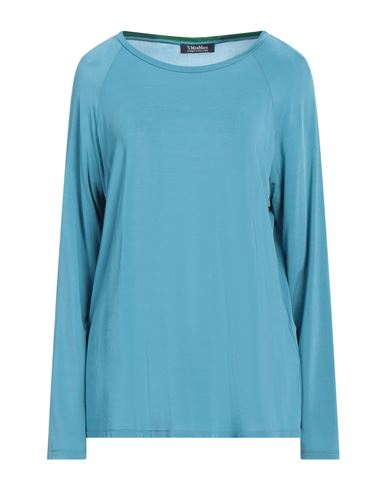 's Max Mara Woman T-shirt Pastel Blue Size Xl Viscose, Elastane