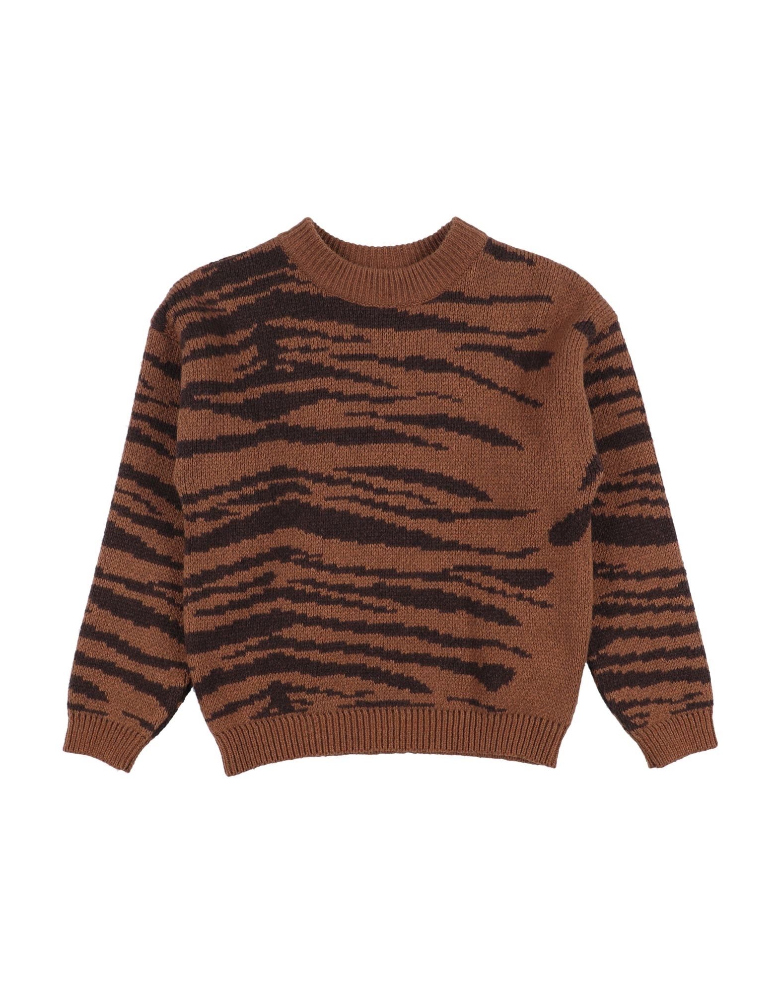 Shop Mini Rodini Toddler Girl Sweater Brown Size 7 Wool, Organic Cotton