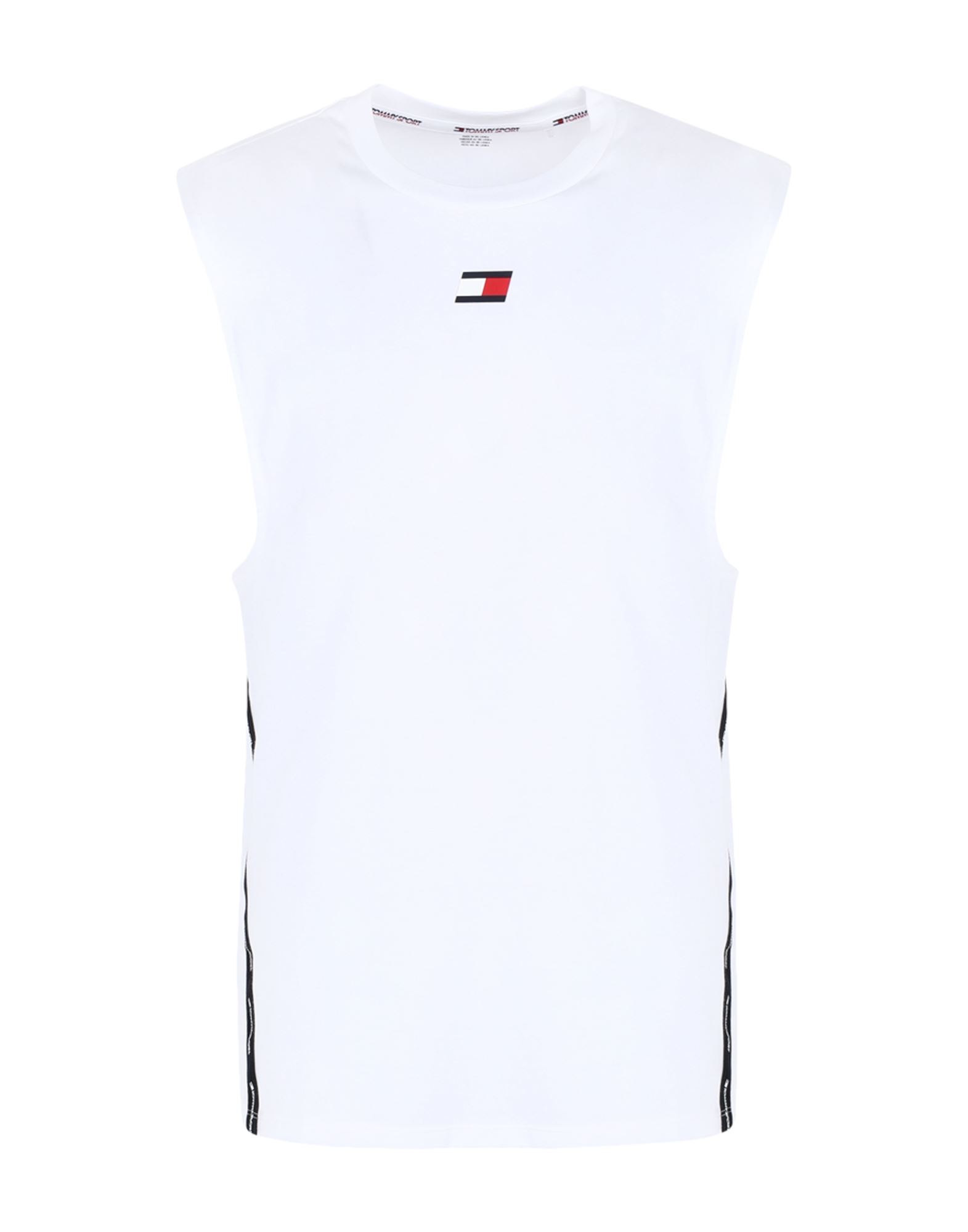 《セール開催中》TOMMY SPORT メンズ T シャツ ホワイト L コットン 61% / ポリエステル 39%