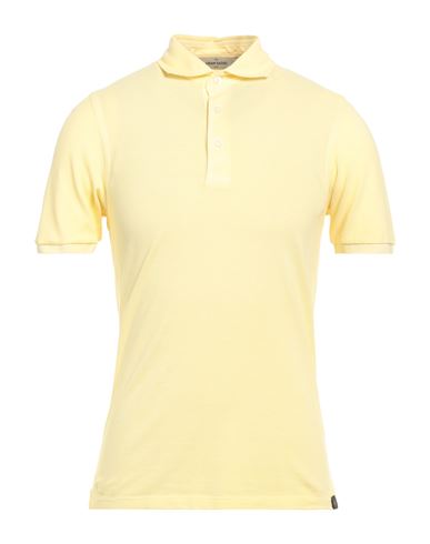 Shop Gran Sasso Man Polo Shirt Light Yellow Size 36 Cotton