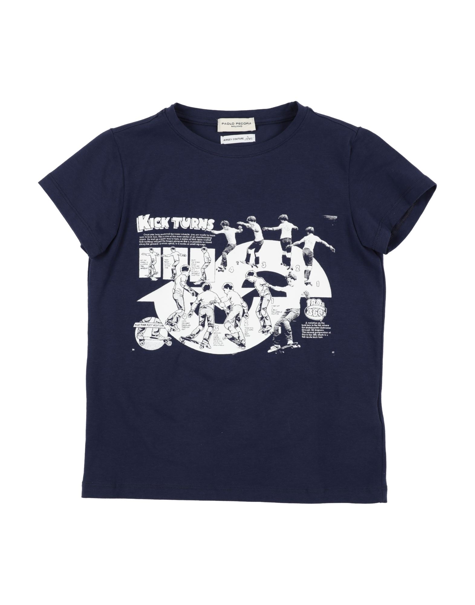 Paolo Pecora Kids'  T-shirts In Navy Blue