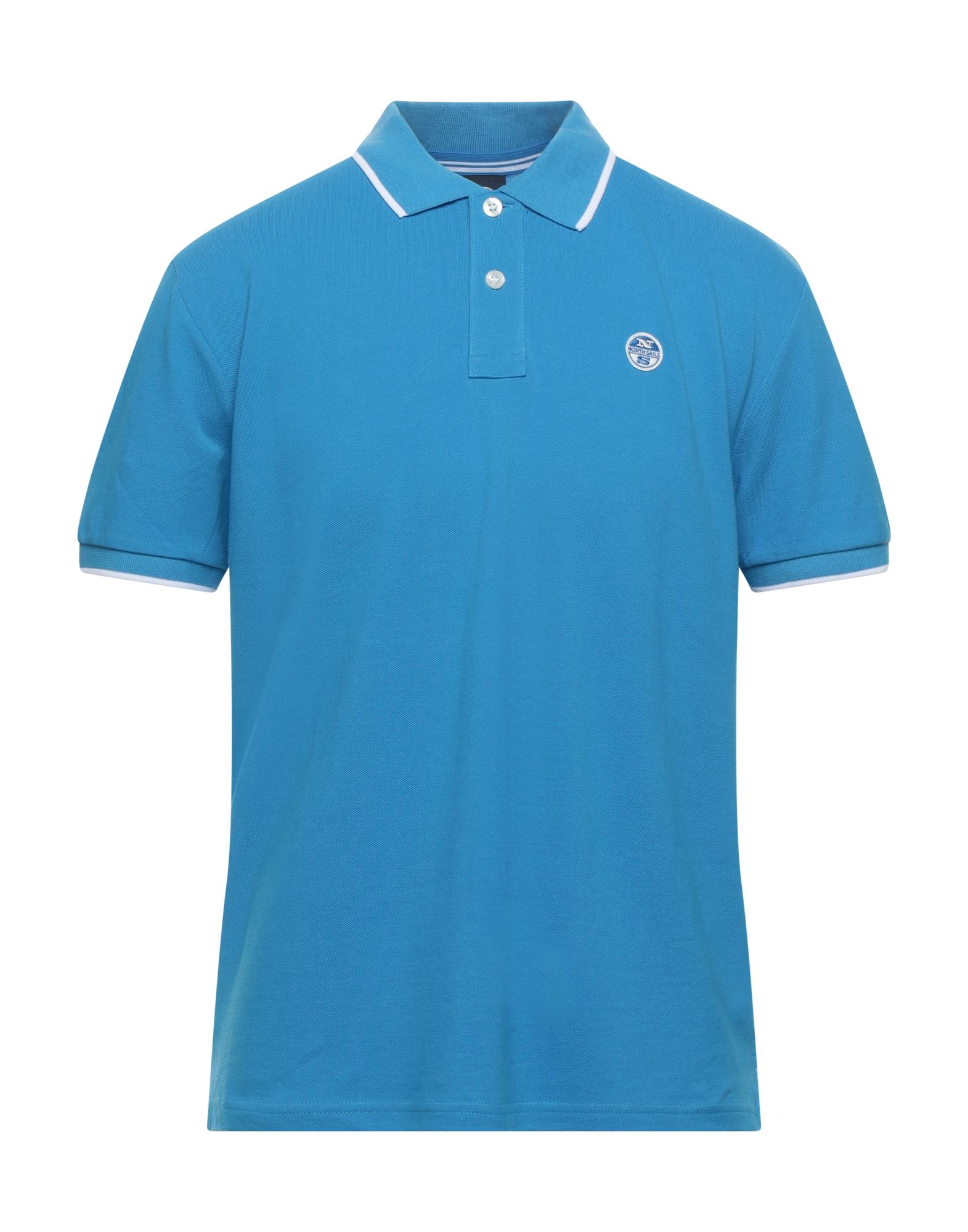 North Sails Polo Shirts In Azure