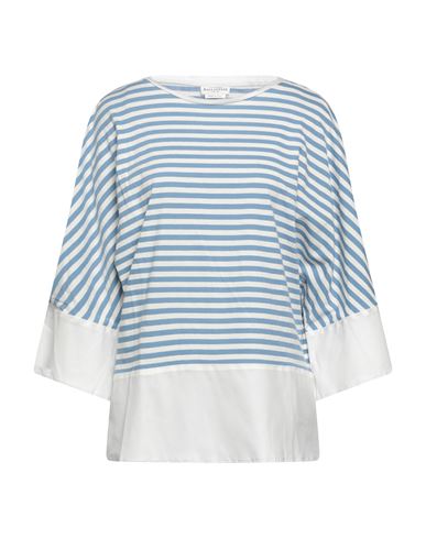 Ballantyne Woman T-shirt Light Blue Size 2 Cotton
