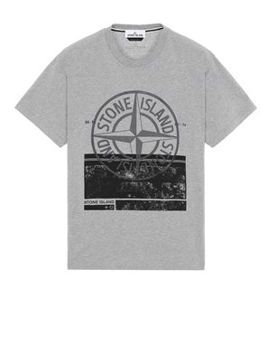 Stone island t shirt big clearance logo