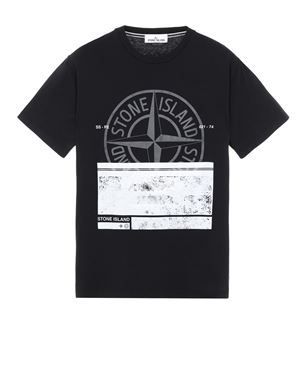 BLACK】ストーンアイランド Tシャツ-