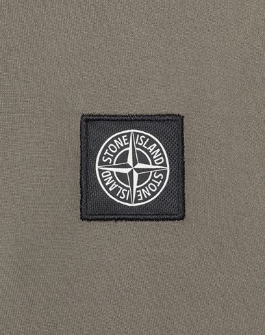 stone island t shirt with badge on sleeve