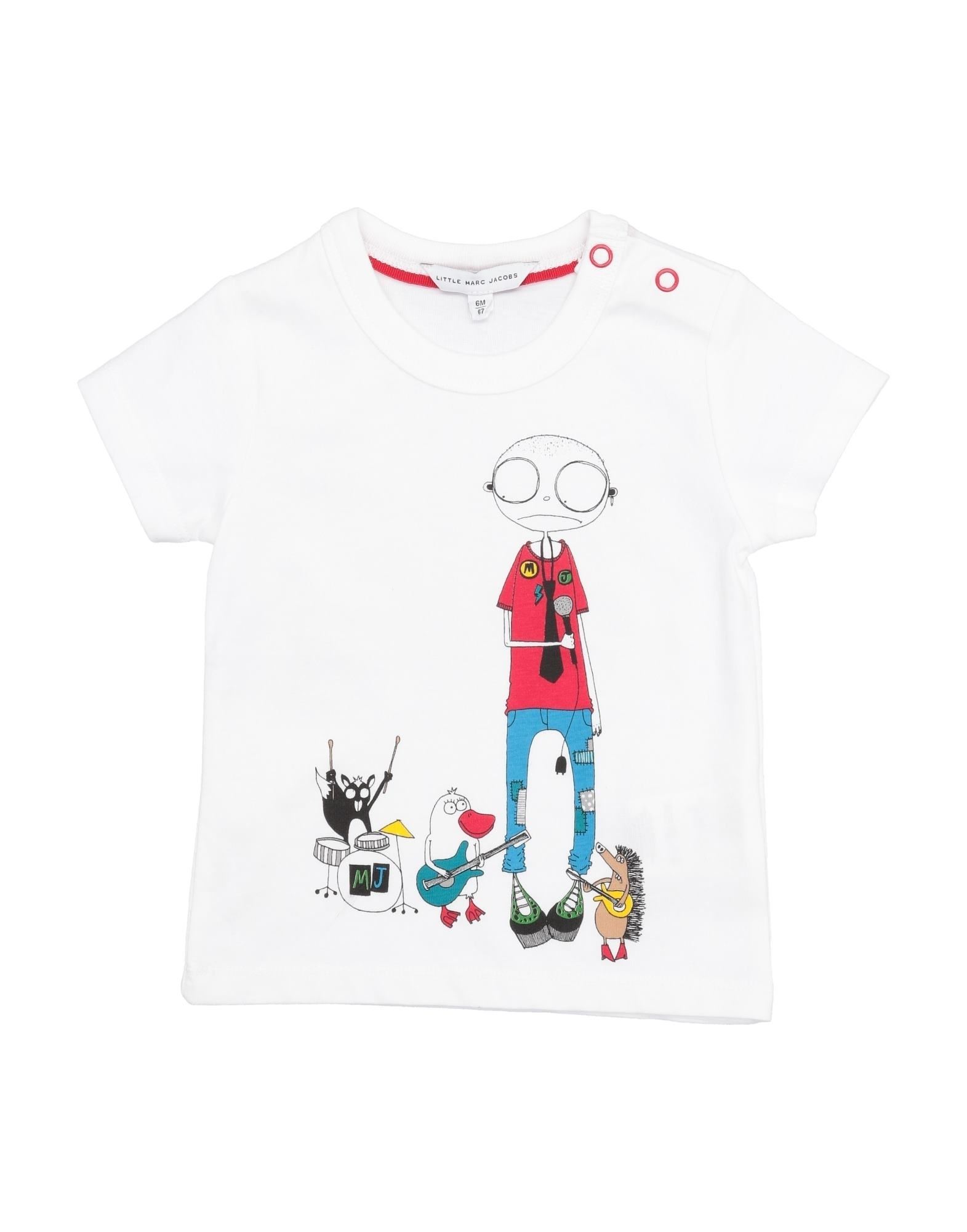 Little Marc Jacobs Kids T Shirts In White Modesens