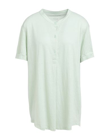 MAJESTIC MAJESTIC FILATURES WOMAN T-SHIRT LIGHT GREEN SIZE 4 LINEN, ELASTANE 