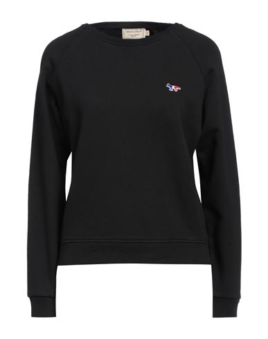 Maison Kitsuné Woman Sweatshirt Black Size Xl Cotton