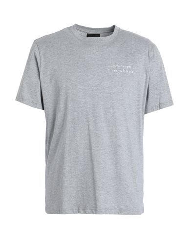 Throwback . Man T-shirt Light Grey Size L Cotton