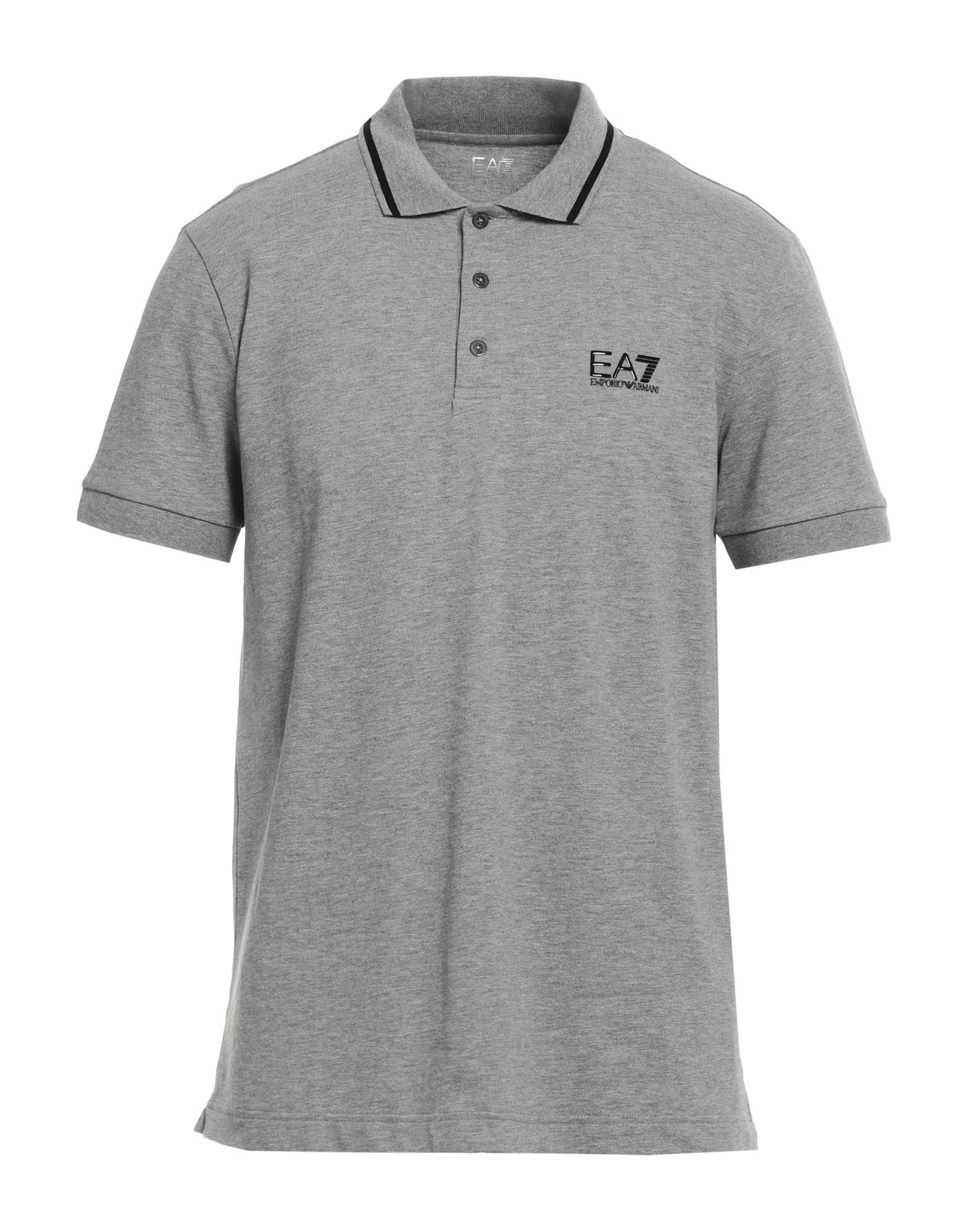Ea7 Polo Shirts In Grey