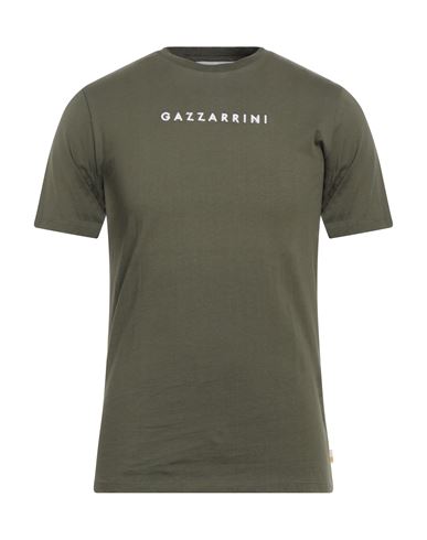 Gazzarrini Man T-shirt Military Green Size S Cotton