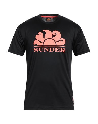Sundek Man T-shirt Black Size Xs Polyester