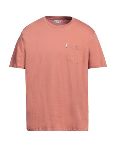 Ben Sherman Man T-shirt Salmon Pink Size Xl Organic Cotton