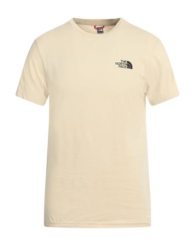 The North Face Man T-shirt Beige Size S Cotton