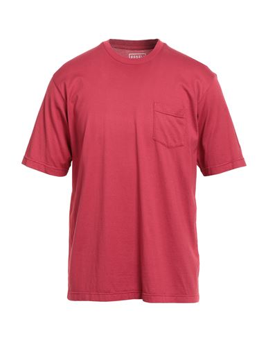Fedeli Man T-shirt Garnet Size Xxl Cotton In Red