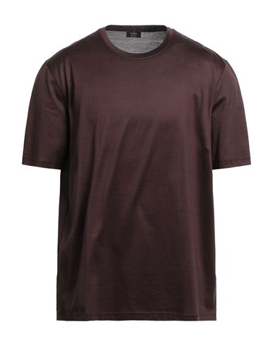Barba Napoli Man T-shirt Cocoa Size 50 Cotton In Brown