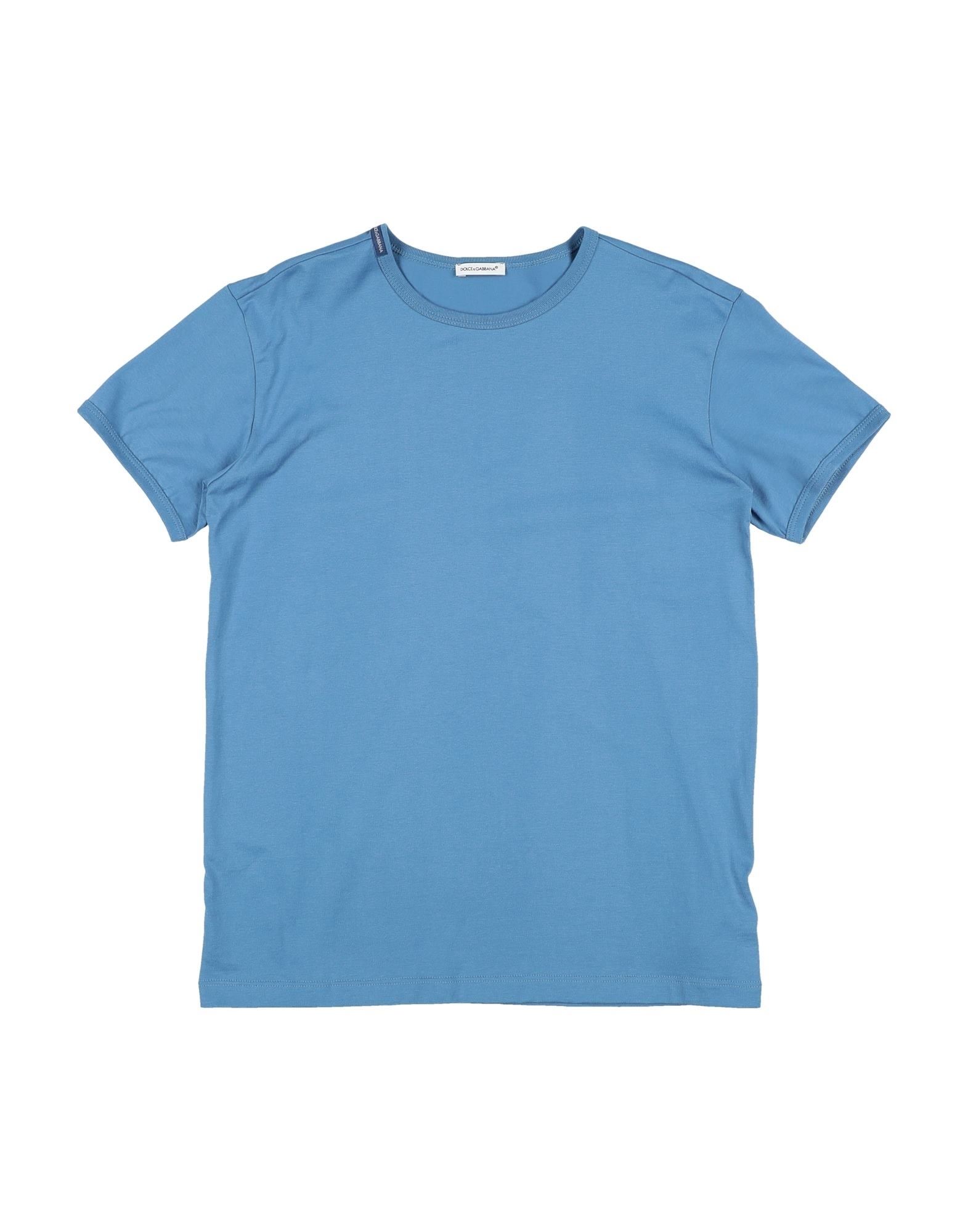 Dolce & Gabbana Kids' T-shirts In Pastel Blue