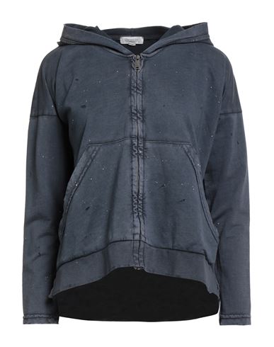 Crossley Woman Sweatshirt Navy Size Xs Cotton In Blue