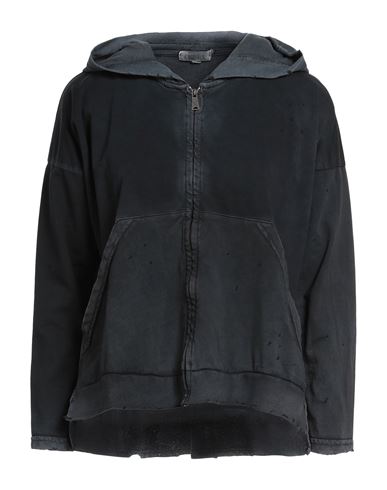 Crossley Woman Sweatshirt Grey Size S Cotton In Blue