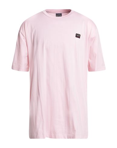 Paul & Shark Man T-shirt Pink Size Xxl Cotton In Pink