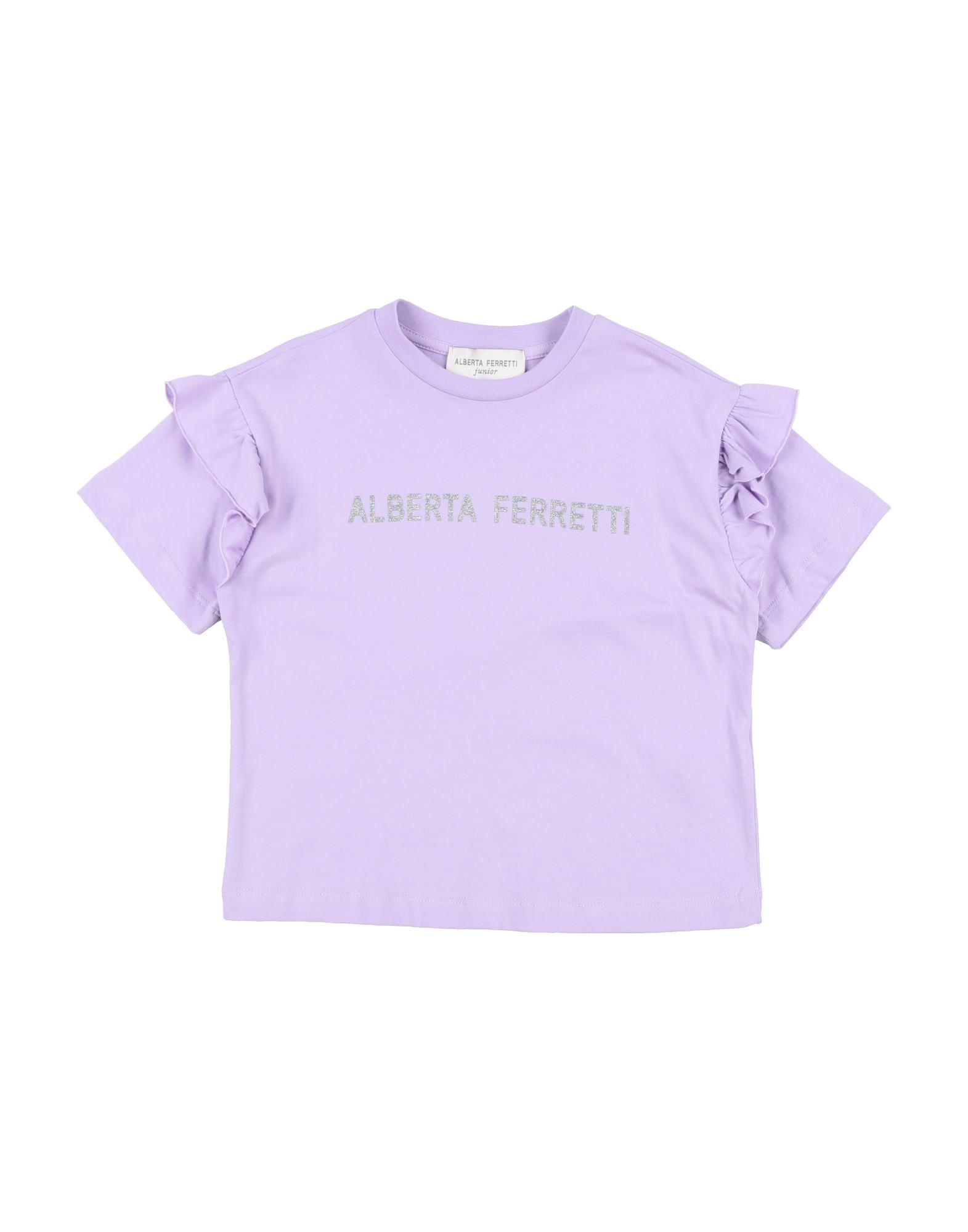 Alberta Ferretti Kids' T-shirts In Lilac